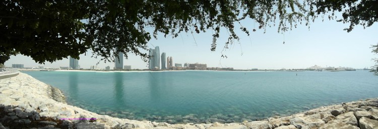 Skyline mit Etihad Towers/Abu Dhabi