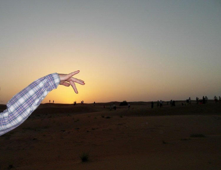 Sunset in der Wüste