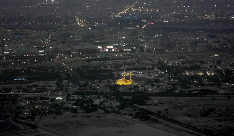 Blick auf die Jumeirah Moschee-vom 148. Stock/Dubai