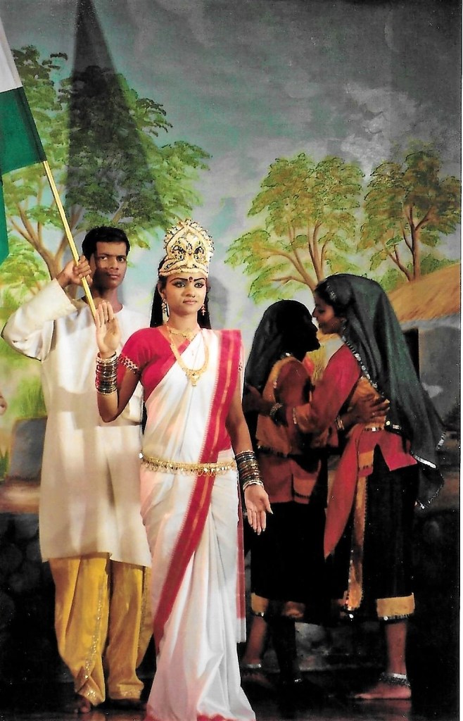 Szenische Darstellung der Gründung Indiens