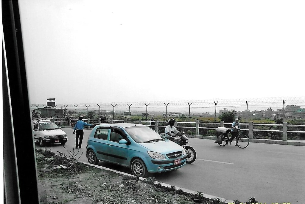 Verkehrskontrolle in Kathmandu
