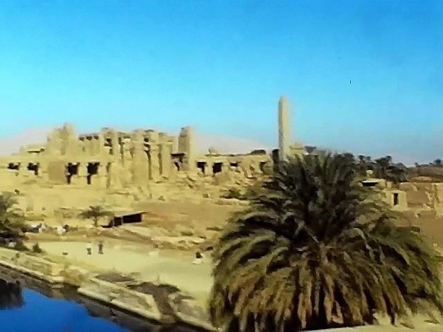 Der heilige See in den Tempelanlagen von Karnak